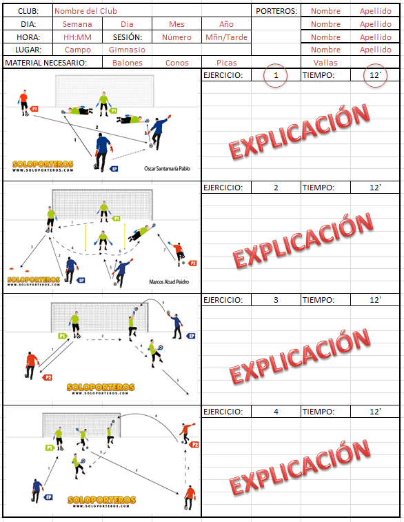 Cuaderno De Ejercicios Para El Entrenador De Hockey.